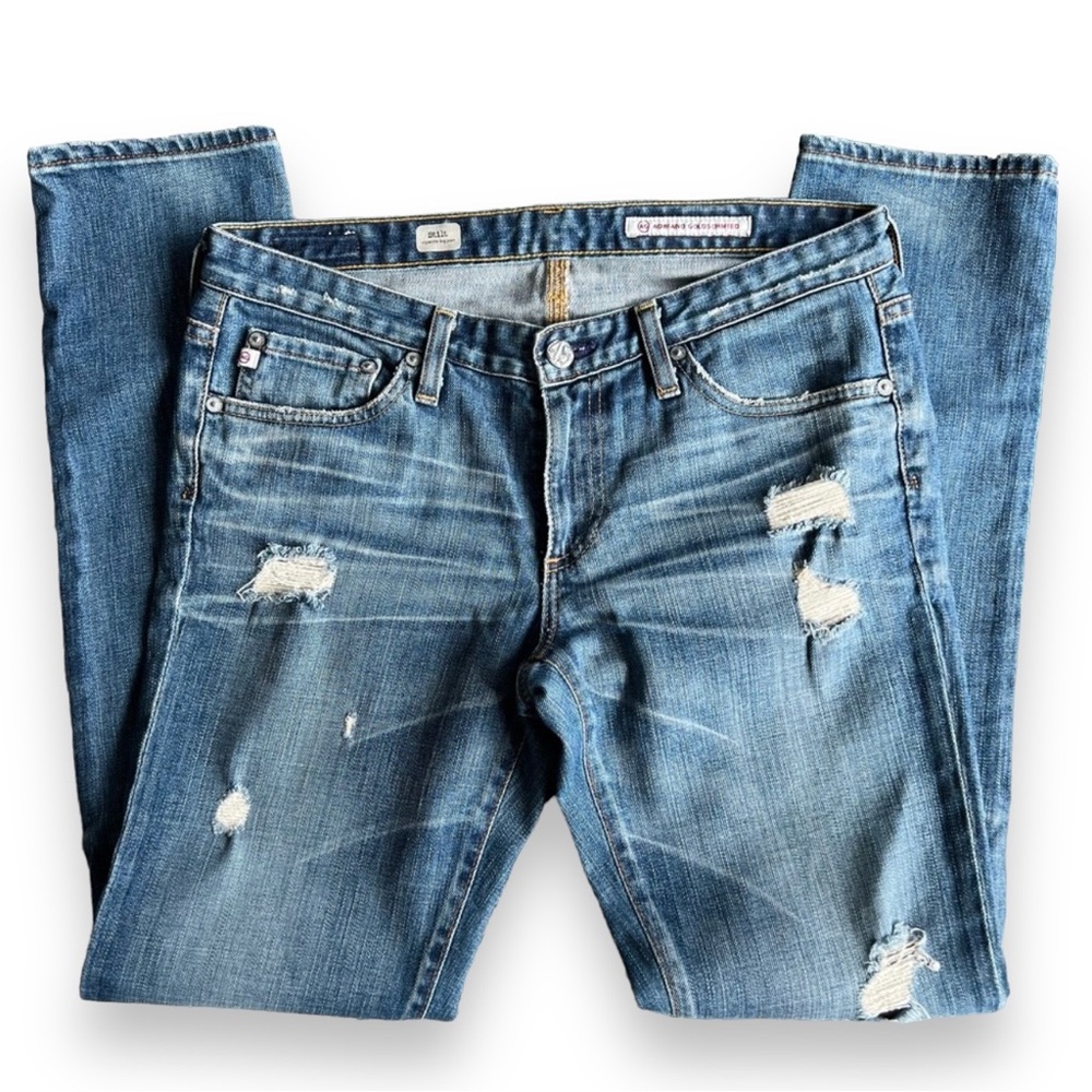 Adriano Goldschmied Stilt cigarette leg jean, tag says 29 but more like a 27R